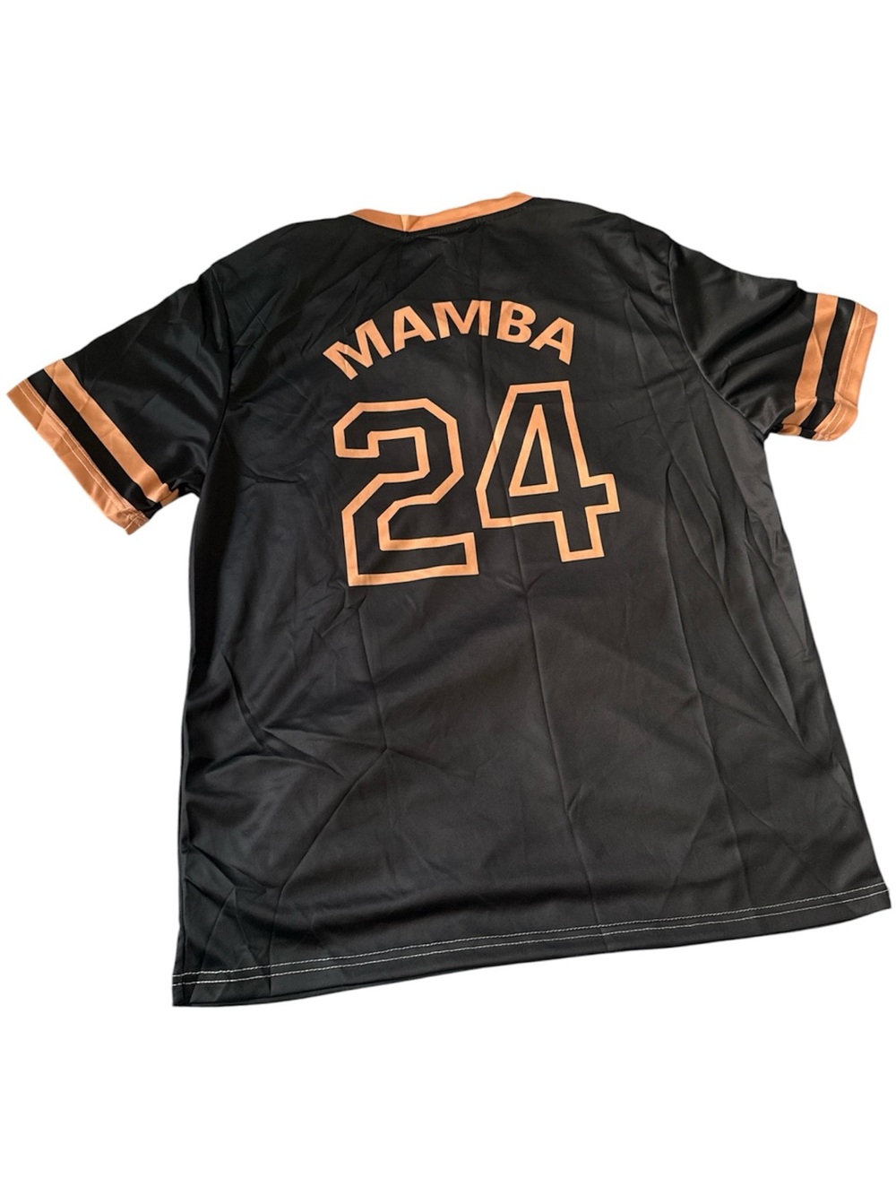 Retro Drip MAMBA MENTALITY #8 #24 Kobe Bryant Homage Jersey T-Shirt Tee Men’s L